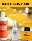 3 Steps Skin Care Combo-3 Items "Grapefruit Cleanser,Vitamin C Serum & Mango Moisturizer