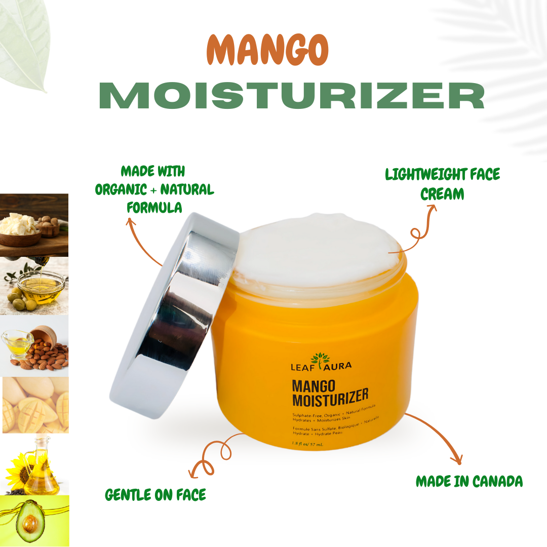 3 Steps Skin Care Combo-3 Items &quot;Charcoal Cleanser,Vitamin C Serum &amp; Mango Moisturizer