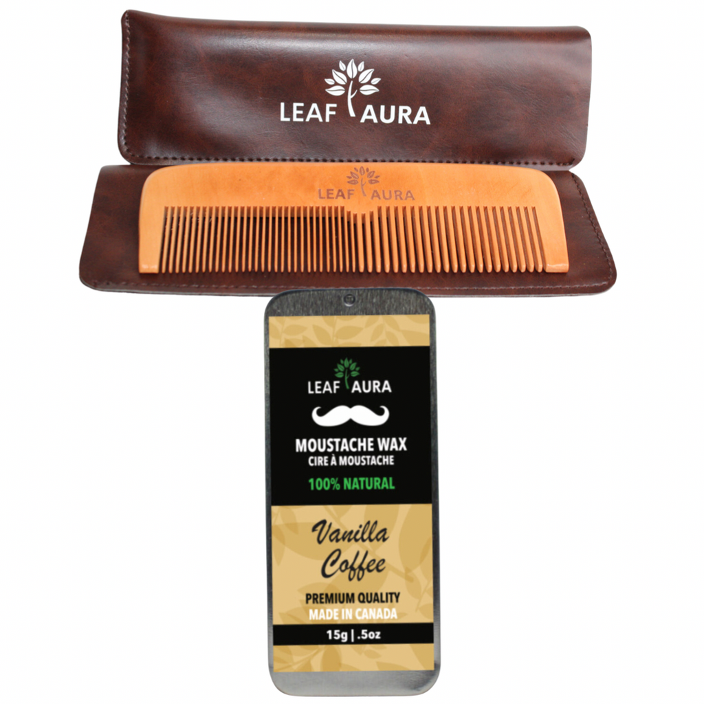 Moustach Wax & Comb (VANILLA COFFEE) – Leaf aura